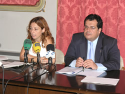 Joan Ignasi Elena i Míriam Espinàs, aquest matí