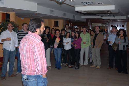 L'equip de Vilanova Digital va aprofitar la festa per presentar les noves seccions. fdg/ miquel vall