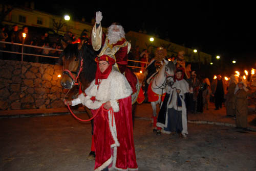 Imatge d'arxiu de la cavalcada de Reis a Canyelles