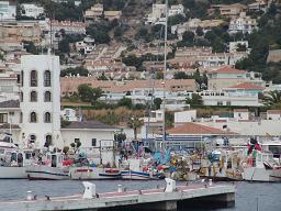 Imatge del moll de pescadors del port d'Aiguadolç.