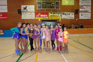 Patinadores ribetanes que van participar al Trofeu