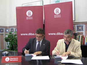 Signatura del Conveni ILOQUID entre el Consell Comarcal del Garraf i la Diputació de Barcelona