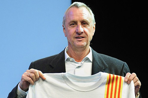 El seleccionador de la Selecció Catalana, Johan Cruyff
