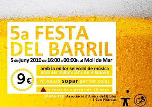 Cartell de la 5a Festa del Barril
