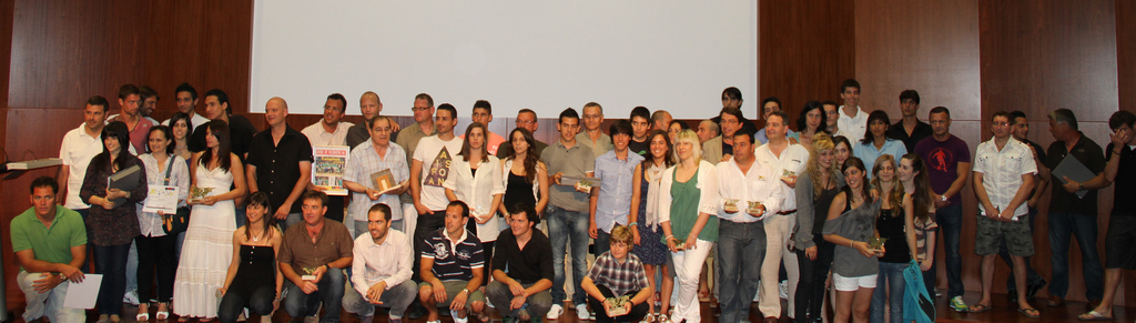 Imatge amb els premiats de l'any passat