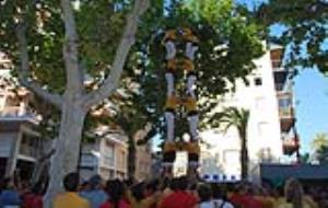 Maite Gomà. Intent desmuntat de torre de set de diumenge a Baix a Mar