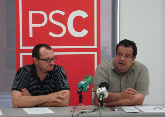 PSC. Juan Luís Ruíz i Joan Ignasi Elena