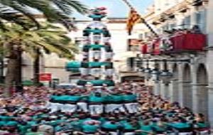 Tres de 9 dels Castellers de Vilafranca