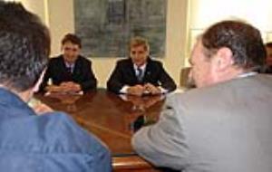 Ajt Sitges. El vicepresident de la Diputació visita lAjuntament de Sitges
