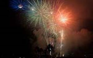 María García. Festa Major de Vilanova i la Geltrú. Castell de Focs