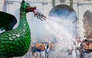 Cercavila de la sortida d'Ofici de la Festa Major