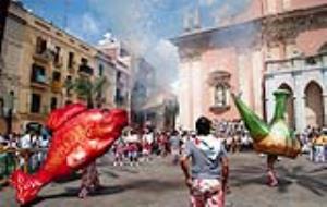 Cercavila de la sortida d'Ofici de la Festa Major