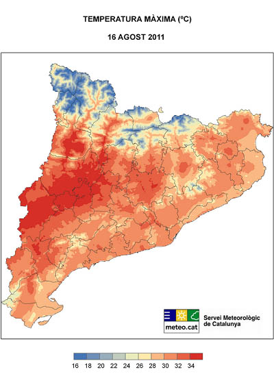 Meteocat. Setmana de calor intensa