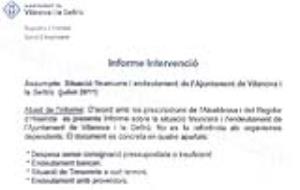 VD. Informe Intervenció