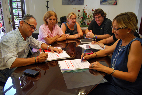 Ajuntament de Cubelles. Es reprenen les obres de la sala multiusos
