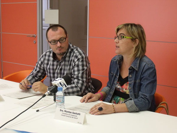 CC Garraf. El president del Consell Comarcal del Garraf, Juan Luis Ruiz i la Consellera de cooperació, Montse Santafé