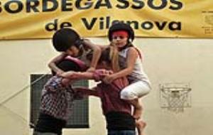 Bordegassos. Els Bordegassos descarreguen la torre de set sencera als assajos