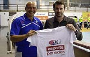 Jordi Garcia i Iván Sanz tot just abans del partit