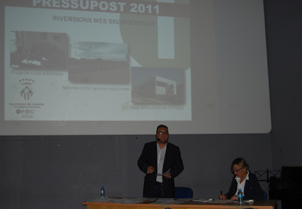 Ajt Cubelles. El govern de Cubelles presenta públicament el pressupost de 2011