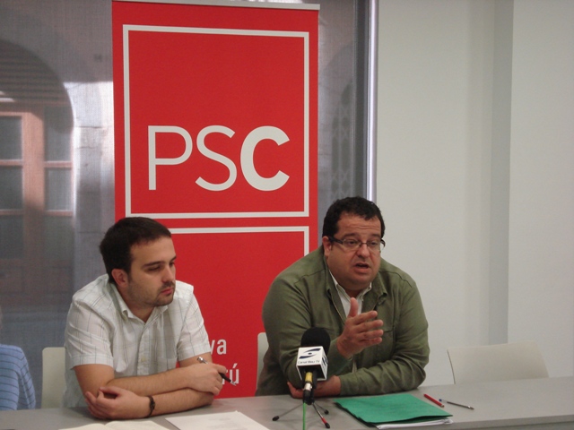 PSC. Gerard Llobet i Joan Ignasi Elena