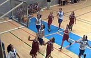 Mini femení A del CB Samà