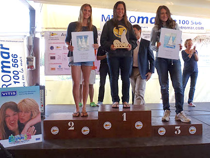 VD. Podium del VI Trofeu Tanit a Vilanova
