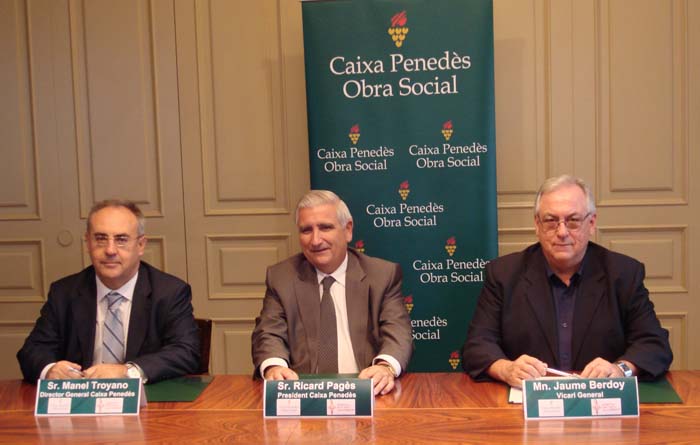 Caixa Penedès. Caixa Penedès col·labora en la digitalització dels arxius històrics del Bisbat de Sant Feliu