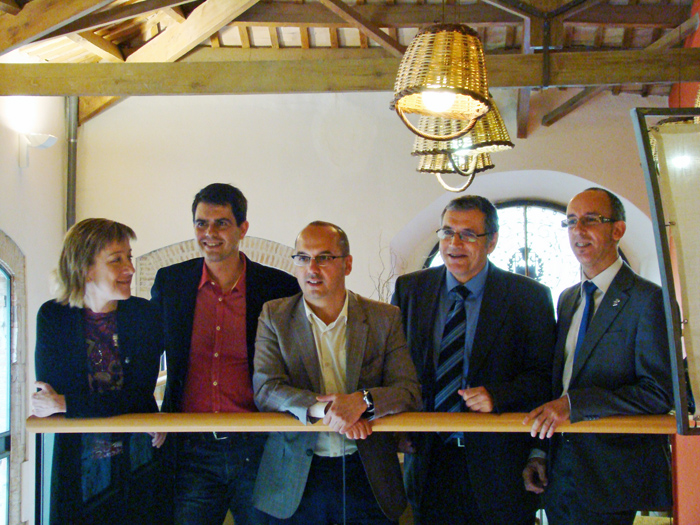 CiU. Neus Lloveras, Marc Castells, Carles Campuzano, Pere Regull, i Miquel Forns