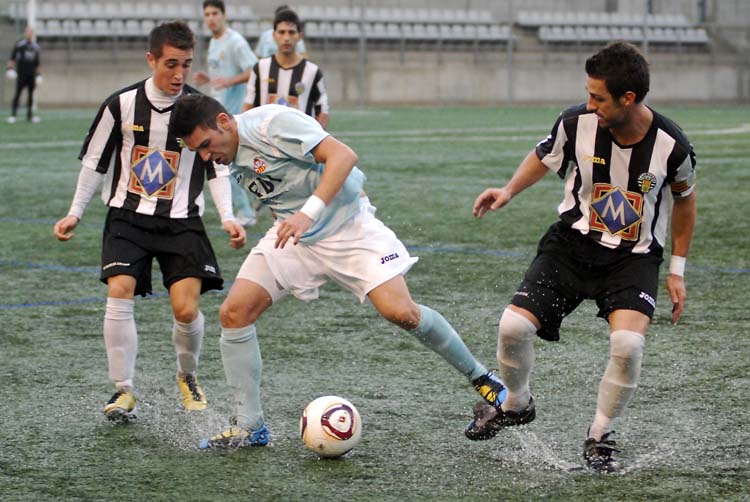 M. Vall. Pitu, en una imatge del Vilanova-Amposta de fa mitja lliga