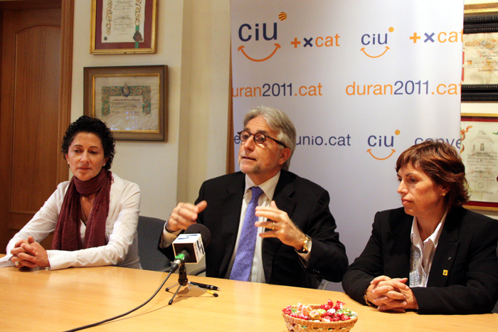 CiU. Sánchez Llibre parla del pacte fiscal a Canyelles