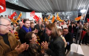 Acte polític de Carme Chacón a l'envelat de Vilanova