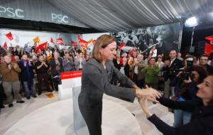 Acte polític de Carme Chacón a l'envelat de Vilanova