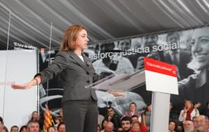 Acte polític de Carme Chacón a l'envelat de Vilanova