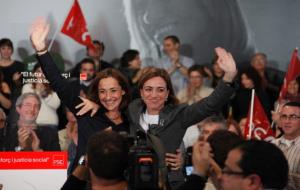 Acte polític de Carme Chacón a l'envelat de Vilanova