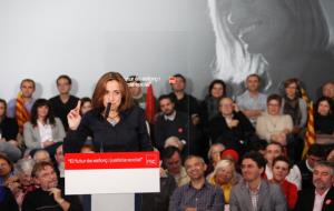 Acte polític de Carme Chacón a l'envelat de Vilanova