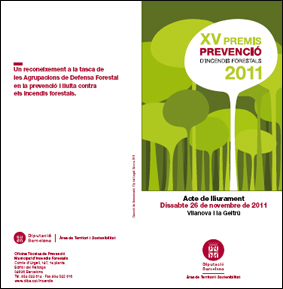 Diputació de Barcelona. Premis de prevenció d'incendis forestals