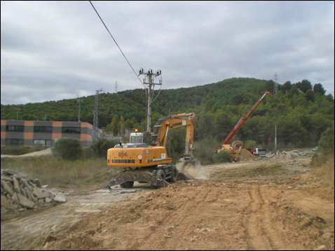 CC Garraf. Obres al Camí del Romanguer de Canyelles