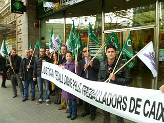 SECP-CSICA. Concentració de treballadors de Caixa Penedès
