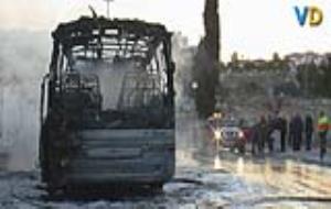 Incendi d'un bus escolar a Sitges