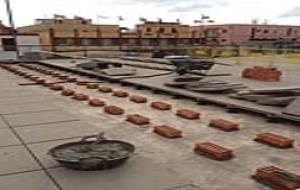 Ajt Cubelles. La plaça del Centre Social, en obres