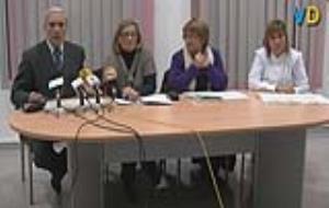 Redacció. Roda de premsa de EC, PSC i CiU