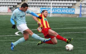 Carlitos, durant el partit de l'any passat davant el Manlleu / M. Vall
