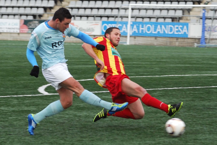 Carlitos, durant el partit de l'any passat davant el Manlleu / M. Vall