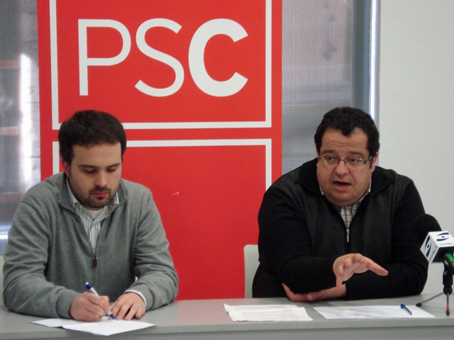 PSC. Gerard Llobet i Joan Ignasi Elena