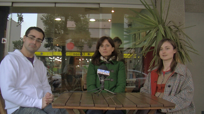 VD. Javi Polinario, Míriam de Lamo i Núria Araüna