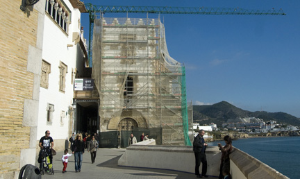 Obres de reforma als Museus de Sitges
