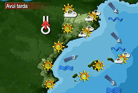 VD. Mapa del temps de TV3