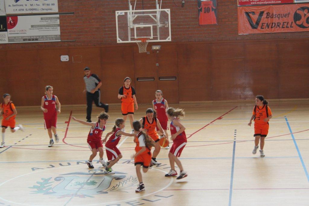 E. Albiol. Detall del partit del Mini Infantil femení A al Vendrell