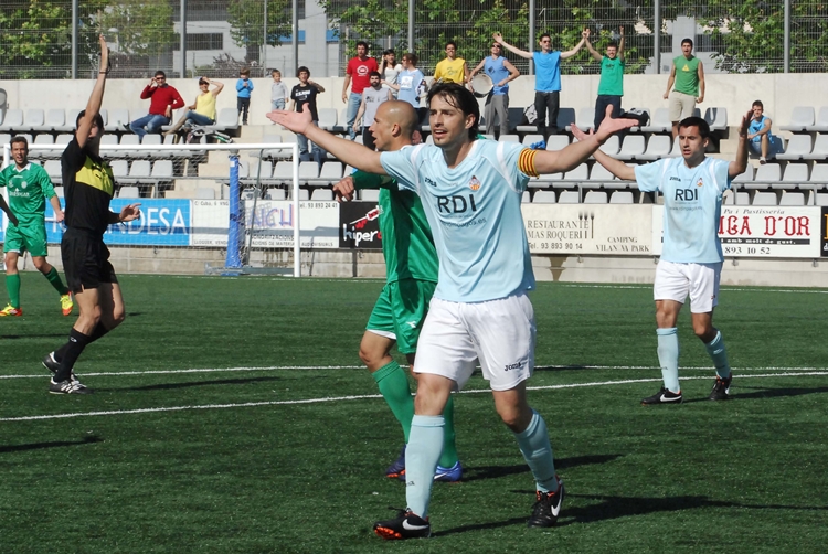 M. Vall. Valldosera, en una imatge del darrer partit als Alumnes Obrers