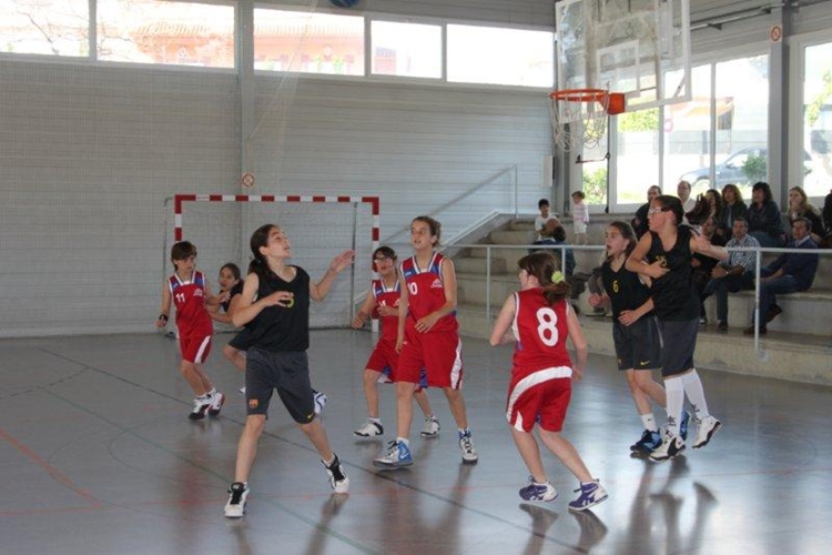 E. Albiol. Imatge del partit del Mini Femení A